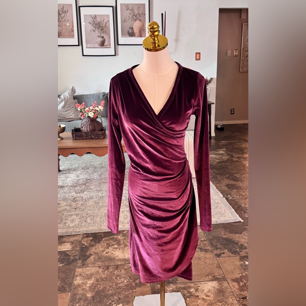 Wilfred Free Velvet Wrap Dress size M
